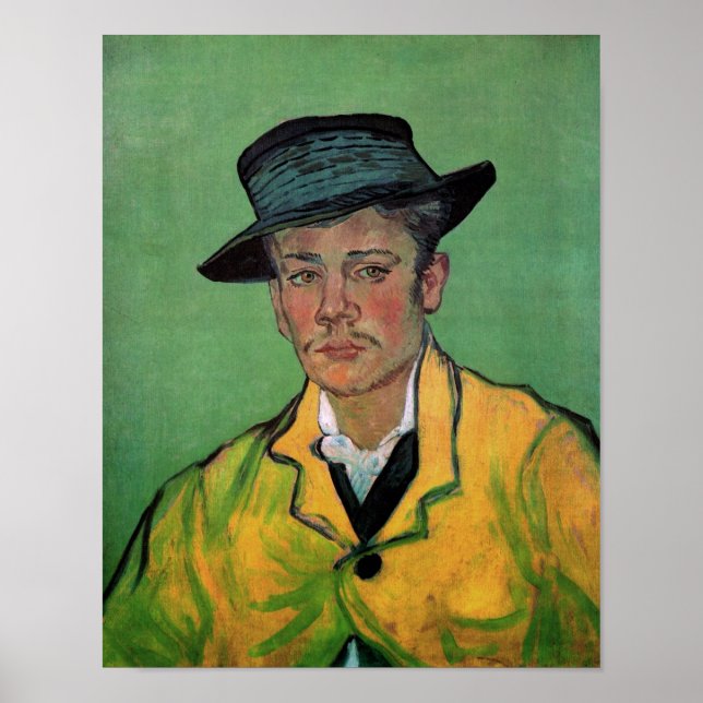 Póster Retrato de Armand Roulin Van Gogh Bella Artes (Frente)