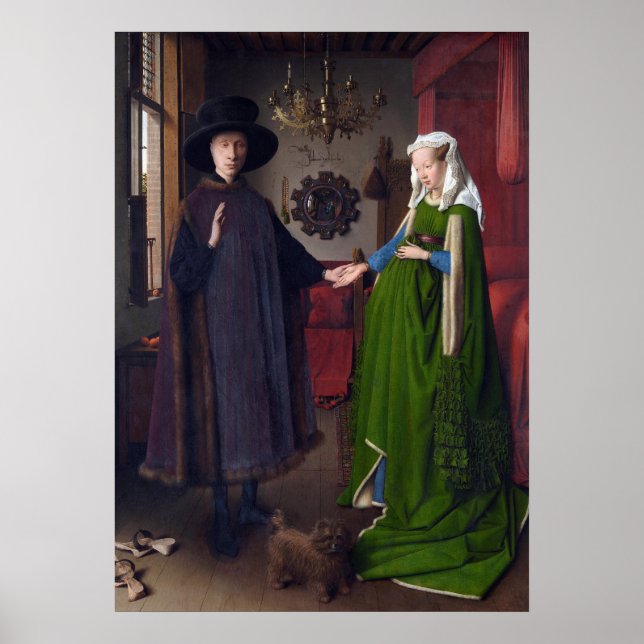 Póster Retrato de Arnolfini por Jan van Eyck (Frente)