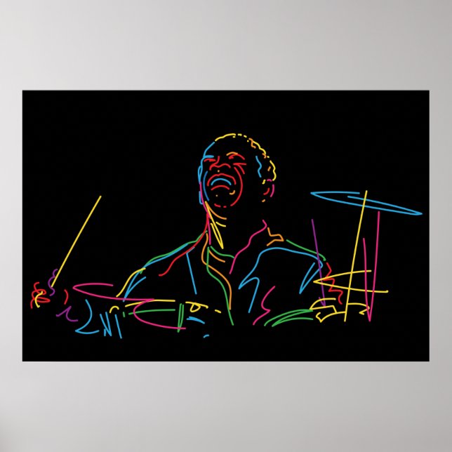 Póster Retrato de Art Blakey (Frente)