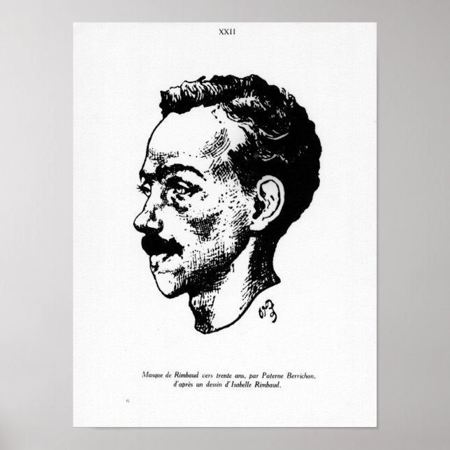 Póster Retrato de Arthur Rimbaud (Frente)