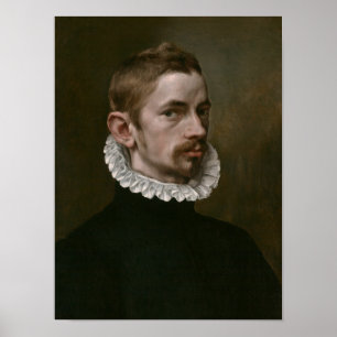 Póster Retrato de atractivo joven cartel masculino