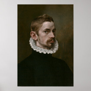 Póster Retrato de atractivo joven cartel masculino