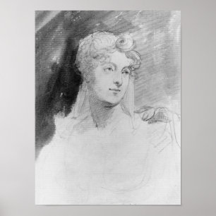 Póster Retrato de Augusta Leigh