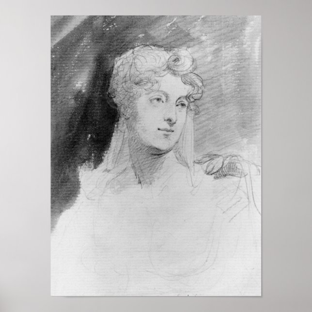 Póster Retrato de Augusta Leigh (Frente)