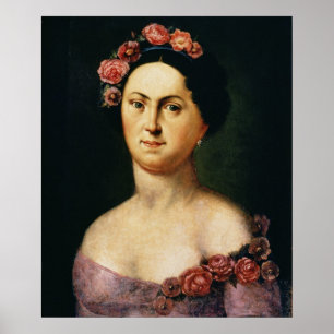 Póster Retrato de Avdotia Istomina, 1830s