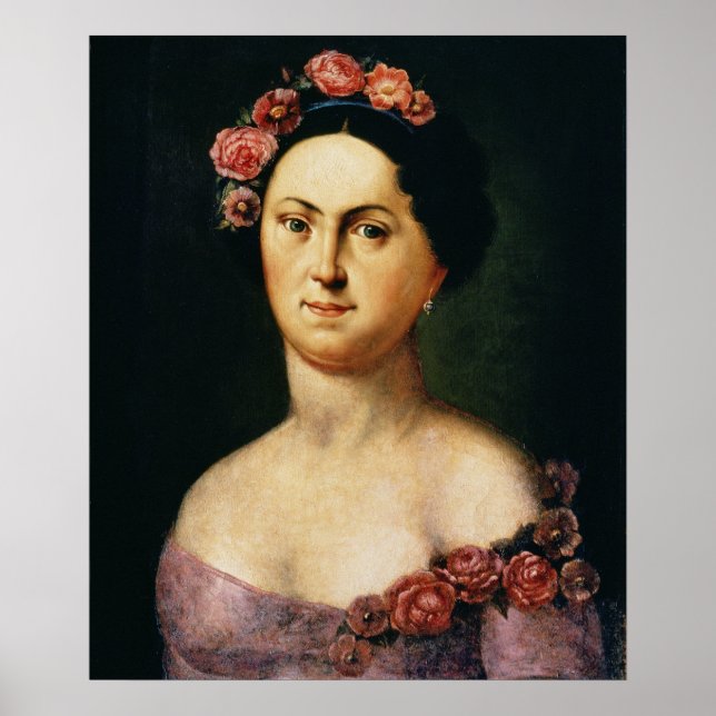 Póster Retrato de Avdotia Istomina, años 30 (Frente)