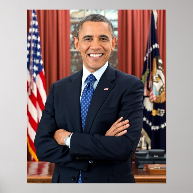 Póster Retrato de Barack Obama (Frente)