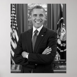 Póster Retrato de Barack Obama - 2012