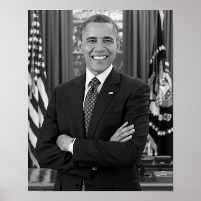 Póster Retrato de Barack Obama - 2012 (Frente)