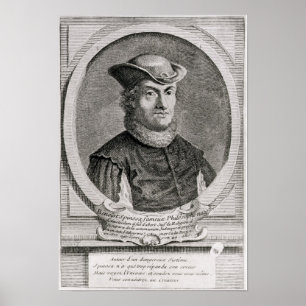 Póster Retrato de Baruch o de Benedicto Spinoza