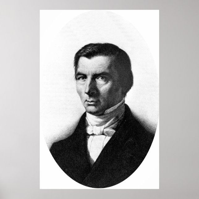 Póster Retrato de Bastiat liberal clásico (Frente)