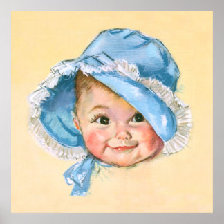Póster Retrato de bebé lindo