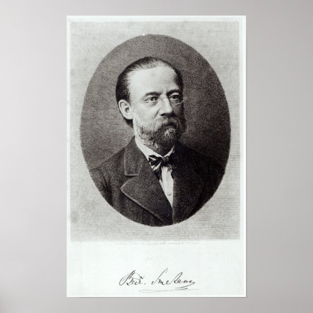 Póster Retrato de Bedrich Smetana (Frente)
