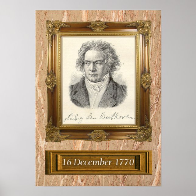 Póster Retrato de Beethoven (Frente)