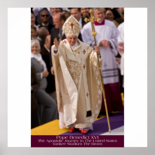 Póster Retrato de Benedicto XVI - Bronx NY GDeAcosta