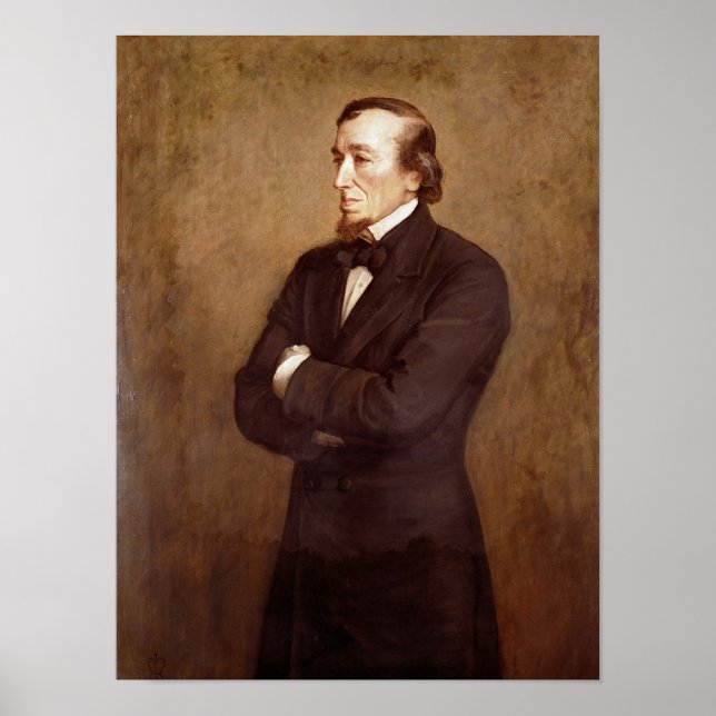 Póster Retrato de Benjamin Disraeli (Frente)
