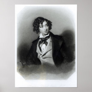 Póster Retrato de Benjamin Disraeli Esquire M.P.