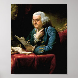 Póster Retrato De Benjamin Franklin