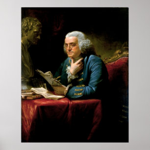 Póster Retrato de BENJAMIN FRANKLIN por David Martin