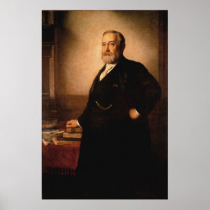Póster Retrato de BENJAMIN HARRISON por Eastman Johnson