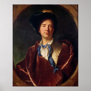 Póster Retrato de Bernard le Bovier de Fontenelle