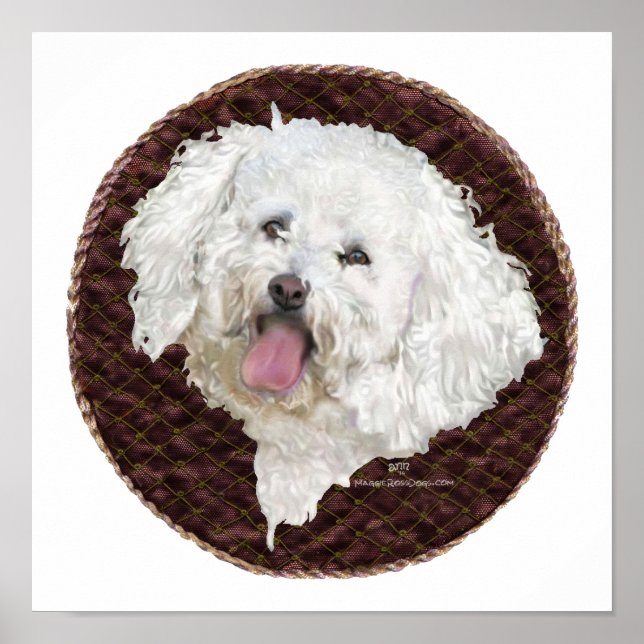 Póster Retrato de Bichon Frise (Frente)