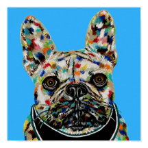 Retrato de Bulldog Francés