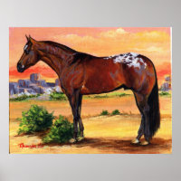 Retrato de caballo de perfil de appaloosa