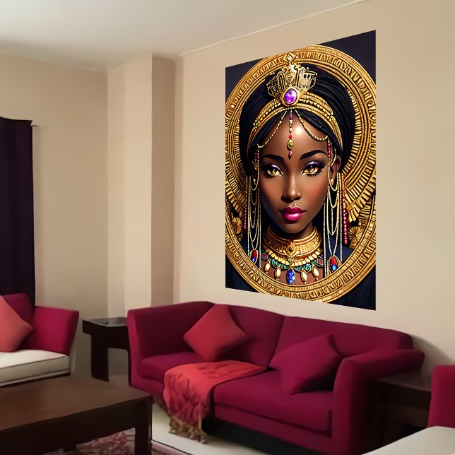 Póster Retrato de cabeza de una reina africana | Poster d (Subido por el creador)