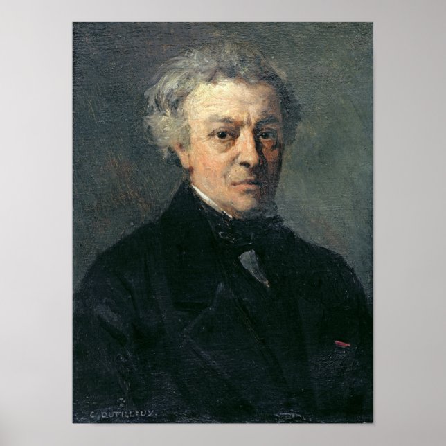 Póster Retrato de Camille Corot c.1863 (Frente)