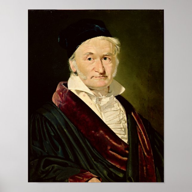 Póster Retrato de Carl Friedrich Gauss, 1840 (Frente)