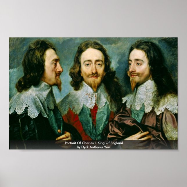Póster Retrato De Carlos I, Rey De Inglaterra (Frente)