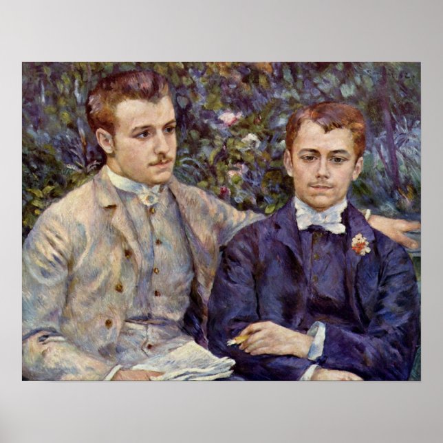 Póster Retrato de Carlos y Georges (Frente)