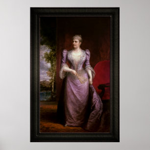 Póster Retrato de Caroline Scott Harrison