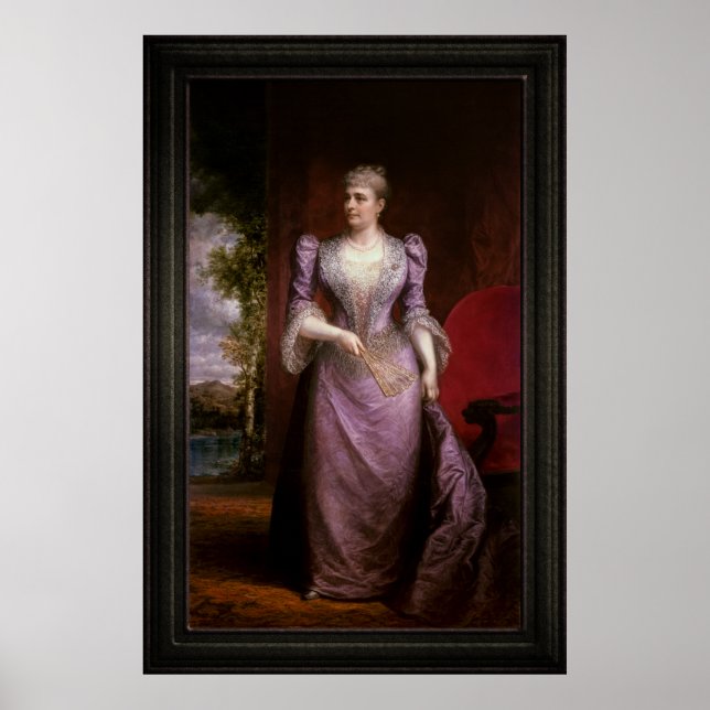 Póster Retrato de Caroline Scott Harrison (Frente)