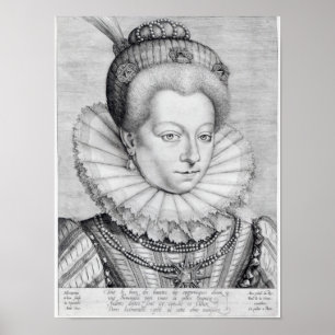 Póster Retrato de Catherine Enriqueta