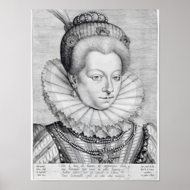 Póster Retrato de Catherine Henriette (Frente)