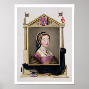 Póster Retrato de Catherine Howard (c.1520-d.1542) 5ª Q