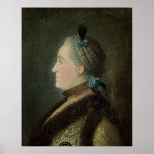 Póster Retrato de Catherine II de Rusia