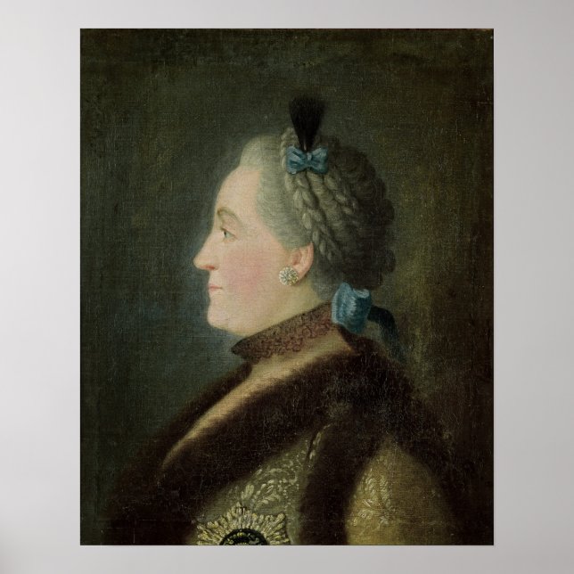Póster Retrato de Catherine II de Rusia (Frente)