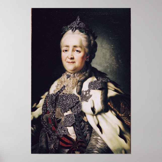 Póster Retrato de Catherine II de Rusia 2 (Frente)