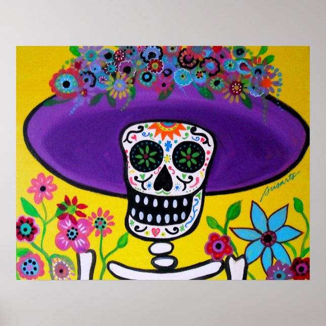 PÓSTER RETRATO DE CATRINA DIA DE LOS MUERTOS (Frente)