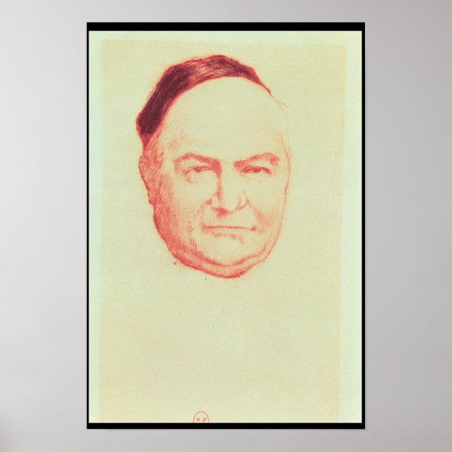 Póster Retrato de Charles Augustin Sainte-Beuve (Frente)