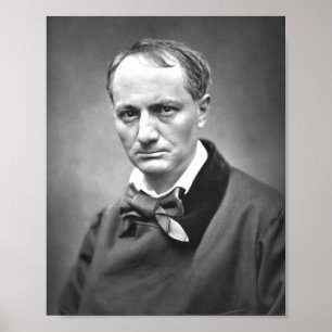 Póster Retrato de Charles Baudelaire