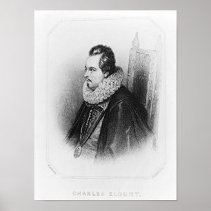 Póster Retrato de Charles Blount Octavo Conde de