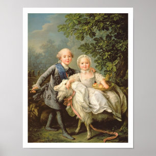 Póster Retrato de Charles Felipe de Francia (1757-1836)