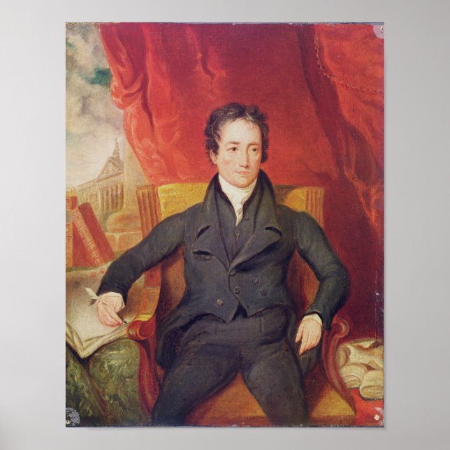 Póster Retrato de Charles Lamb 1826 (Frente)