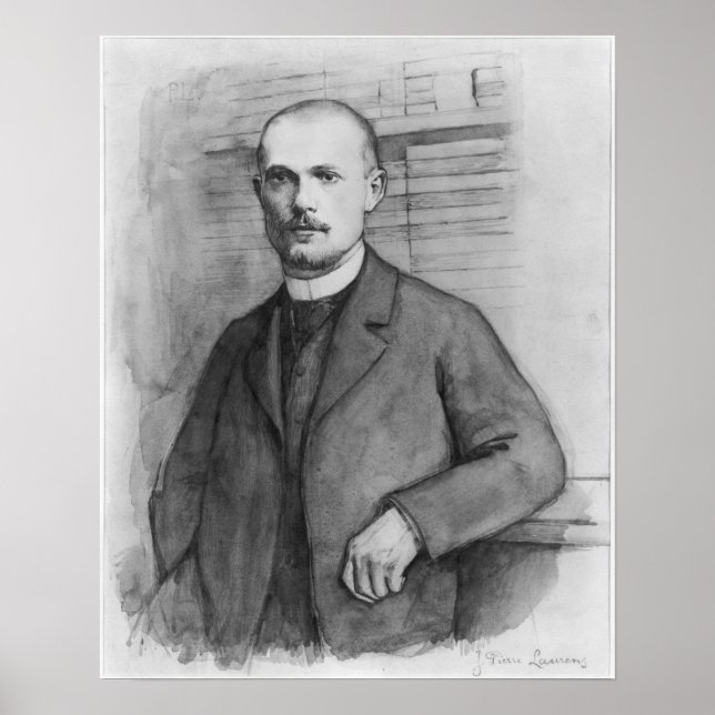 Póster Retrato de Charles Peguy (Frente)