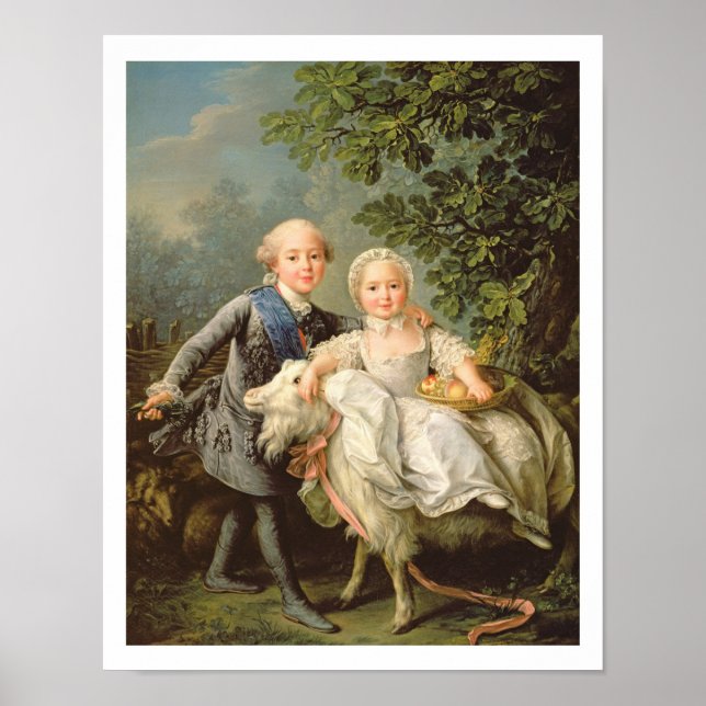 Póster Retrato de Charles Philippe de Francia (1757-1836) (Frente)