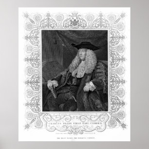Póster Retrato de Charles Pratt, 1r conde Camden